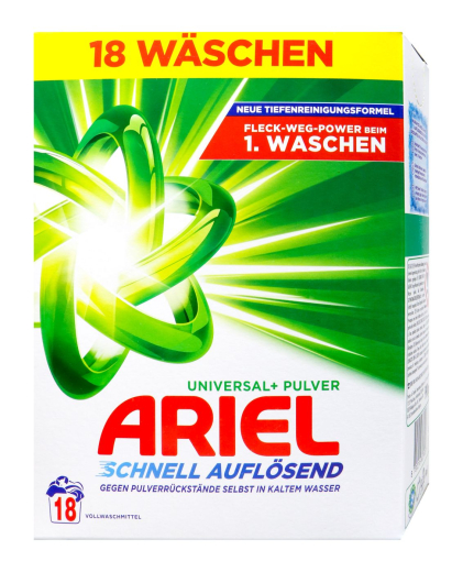 ARIELWaschpulver Universal, 18 Wäschen&nbsp;990&nbsp;g