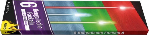 Bengalische Fackeln A, 6er-Schtl.NICO Feuerwerk