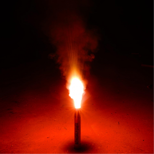 Bengalfeuer, orange, KAT F1NICO Feuerwerk