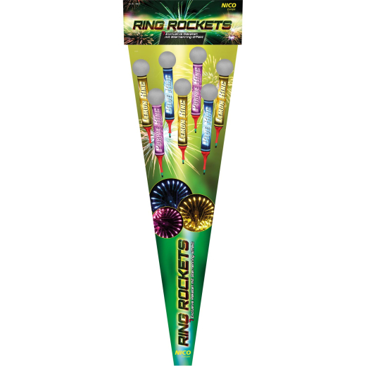 Ring Rockets, 7er-Raketen im Btl.NICO Feuerwerk