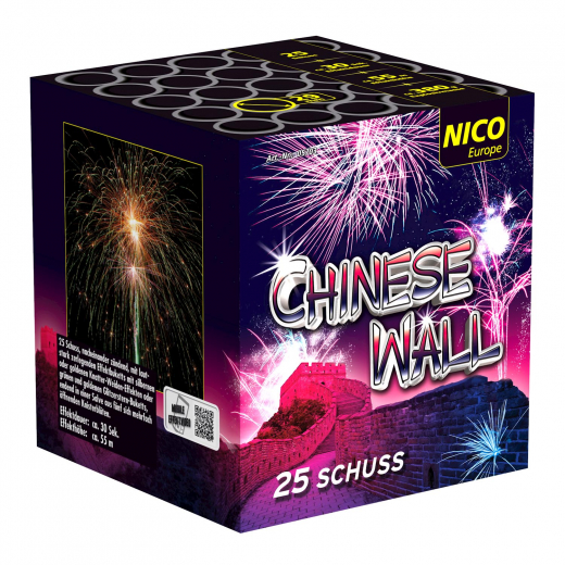 Chinese Wall, 25 SchussNICO Feuerwerksbatterie