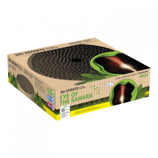 Eye of the Sahara, 381 Effekte, ca 80 SekundenNICO Green Feuerwerksbatterie
