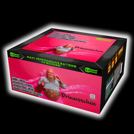 Prinzesschen, 117 SchussBlackBoxx Verbundfeuerwerk
