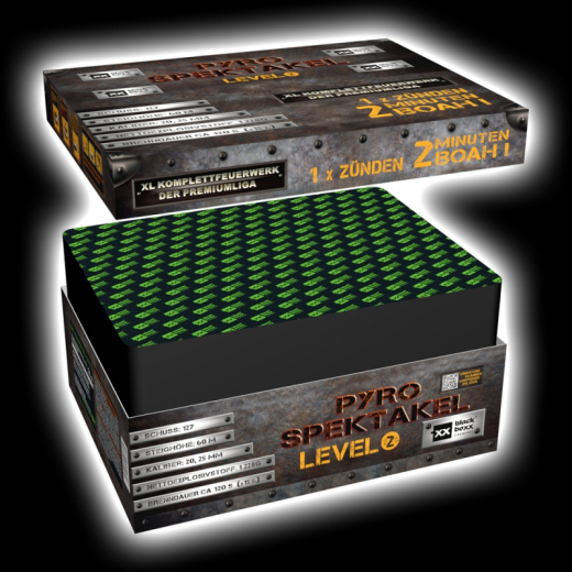 Pyro-Spektakel Level 2BlackBoxx Verbundfeuerwerk