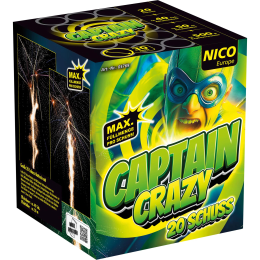 Captain Crazy, 20 Schuss, ca 40secNICO Feuerwerk