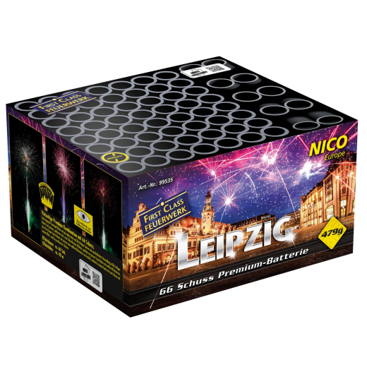 Leipzig, 66 Schuss, ca 60 secNICO Feuerwerk