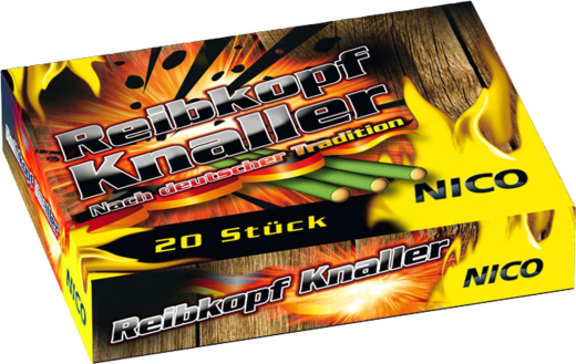 Reibkopf Knaller, 20er-SchachtelNICO Feuerwerk
