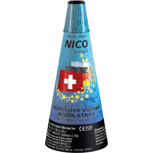 Schweizer Vulkan Aqua StarsNICO Feuerwerk