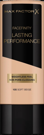 Max Factor Foundation Facefinity Lasting Performance 105 Soft Beige, 35 ml