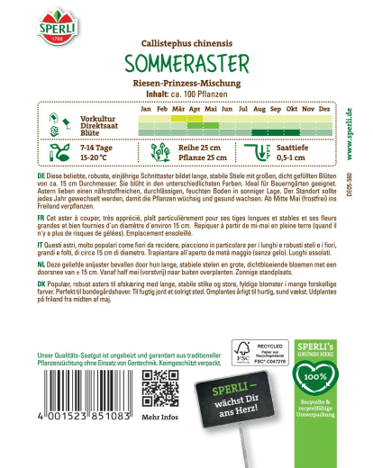 Asternsamen Riesen-Prinzess-Mischung Inhalt: 1 Portion