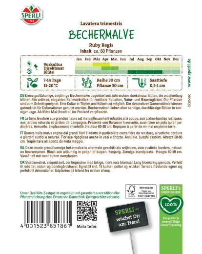 Bechermalvensamen Ruby Regis Inhalt: 1 Portion