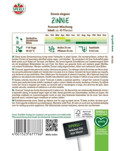 Zinniensamen Forecast Mischung Inhalt: 1 Portion