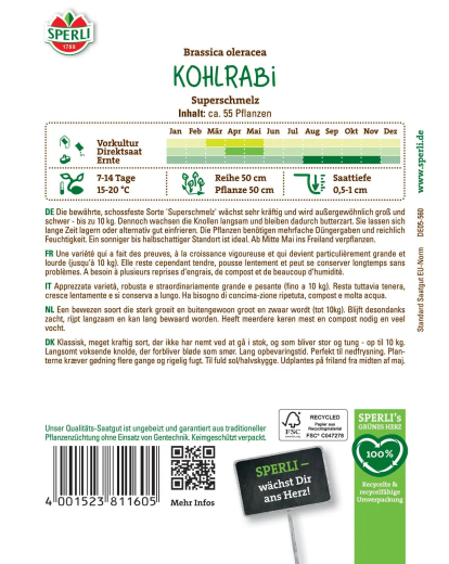 Kohlrabisamen Superschmelz Inhalt: 1 Portion