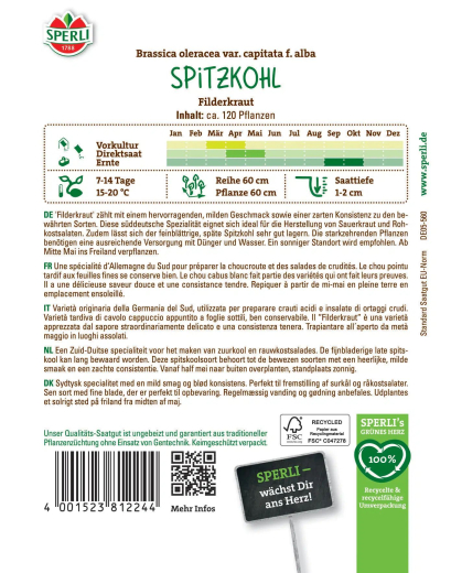 Weißkohlsamen Filderkraut Inhalt: 1 Portion