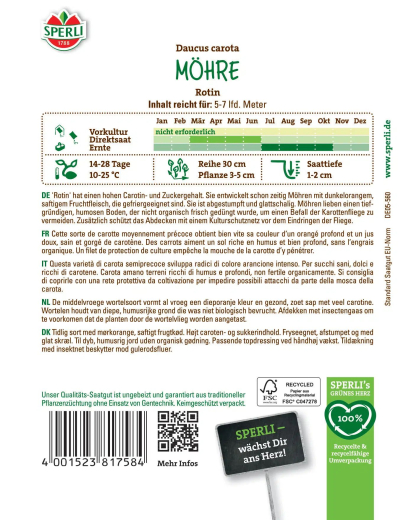 Möhrensamen Rotin Inhalt: 1 Portion