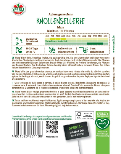 Knollenselleriesamen Mars Inhalt: 1 Portion