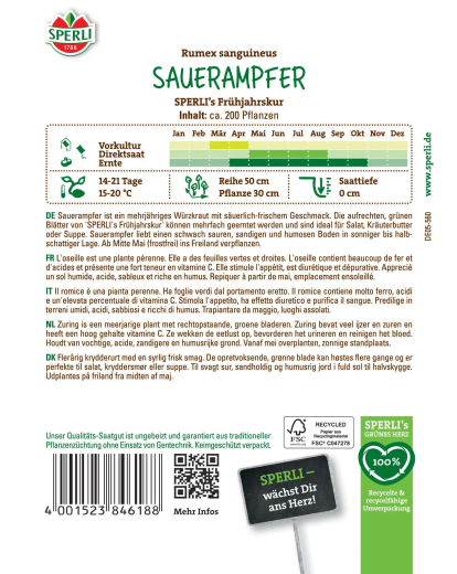Sauerampfersamen SPERLIs Frühjahrskur Inhalt: 1 Portion