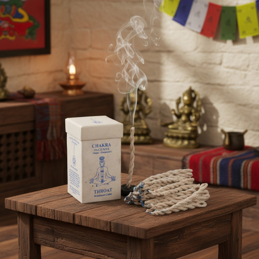 Chakra Incense, Nepal RäucherschnüreThroat/Himalayan ChedarInhalt: &nbsp;32 Stück