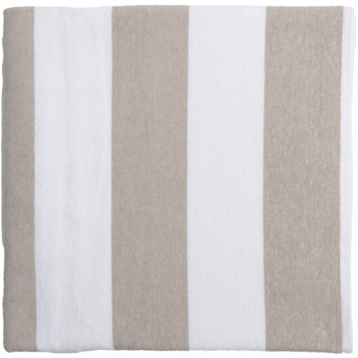 Liegetuch 70 x 200 cm, beige/white