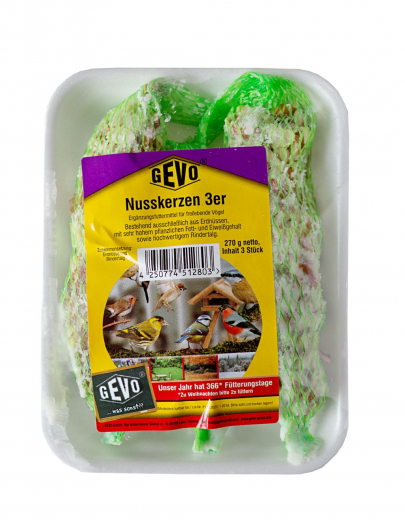 GEVO® Nusskerzen 3er