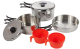 Compact Steel Cookset Compact Edelstahl-Kochset mit Tragetasche