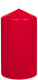 Stumpenkerzen  1 Stück Ø  60mm Höhe: 120mm Farbe: 210 rot