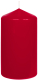 Stumpenkerzen  1 Stück Ø  60mm Höhe: 120mm Farbe: 250 burgund