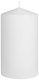 Stumpenkerzen  1 Stück Ø  80mm Höhe: 150mm Farbe: 010 weiß