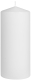 Stumpenkerzen  1 Stück Ø  80mm Höhe: 200mm Farbe: 010 weiß