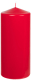 Stumpenkerzen  1 Stück Ø  80mm Höhe: 200mm Farbe: 210 rot