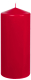 Stumpenkerzen  1 Stück Ø  80mm Höhe: 200mm Farbe: 250 burgund