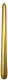 Leuchterkerzen 1 Stück Ø  22 mm Höhe 290 mmSpitzenstern Farbe:  gold