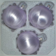 Kugeln uni Eislack flieder, 3 Stück, Ø 8cm