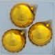 Kugeln uni gold glanz, 3 Stück, Ø 8cm
