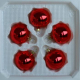 Kugeln uni rot glanz, 5 Stück, Ø 5cm