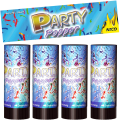 Party Popper 10cm, 4erNICO Feuerwerk
