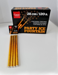 Gold Fountain 28, 4er, ca 110 secGaoo Feuerwerk