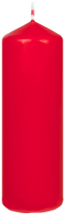 Stumpenkerzen  1 Stück Ø  40mm Höhe: 120mm Farbe: 210 rot