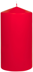 Stumpenkerzen  1 Stück Ø  50mm Höhe: 100mm Farbe: 210 rot