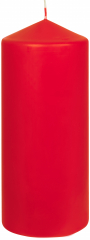 Stumpenkerze 1 Kerze Ø  60 mm Höhe 150 mmFarbe:  210 rot