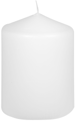 Stumpenkerzen  1 Stück Ø  70mm Höhe: 100mm Farbe: 010 weiß