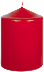 Stumpenkerzen  1 Stück Ø  70mm Höhe: 100mm Farbe: 210 rot