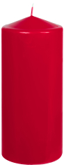 Stumpenkerzen  1 Stück Ø  80mm Höhe: 200mm Farbe: 250 burgund