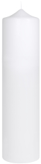 Kamin- & Altarkerzen  1 Stück Ø  80mm Höhe: 300mm Farbe: 010 weiß