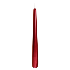 Spitz-/Leuchterkerzen lackiert 1 Stück Ø  22mm Höhe: 240mm Farbe: weinrot 940