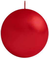 Kugelkerzen lackiert 1 Stück Ø  80mm Höhe: 80mm Farbe: weinrot 940