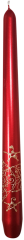 Leuchterkerzen Spitzenstern 1 Stück Ø  22mm Höhe: 290mm Farbe: rot