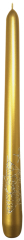 Leuchterkerzen Spitzenstern 1 Stück Ø  22mm Höhe: 290mm Farbe: gold