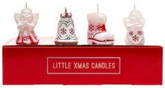 Weihnachtsfiguren Little Xmas Candles 1 Stück Ø  35mm Höhe: 50mm Farbe: verschiedene