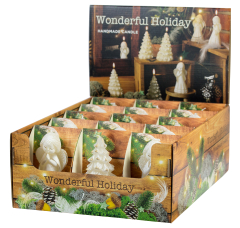 Weihnachtsfiguren Wonderful Holiday 1 Stück Ø  60mm Höhe: 110mm Farbe: verschiedene